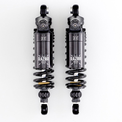 K-Tech Razor Twin Shocks - Rear Shock Absorbers for Harley-Davidson Motorcycles 
