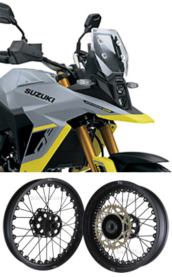 Kineo Wire Spoked Tubeless Wheels for Suzuki V-Strom 800DE 2023> onwards