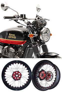 Kineo Truly Tubeless Wire Spoked Tubeless Wheels for Royal Enfield Interceptor 650 2018> onwards