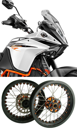Kineo Wire Spoked Tubeless Wheels for KTM 1090 Adventure R 2017> onwards