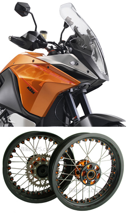 Kineo Wire Spoked Tubeless Wheels for KTM 1190 Adventure 2013> onwards