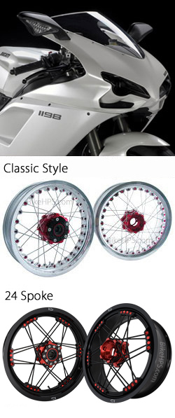 Kineo Wire Spoked Wheels for Ducati 1198 & 1198S 2009-2011 