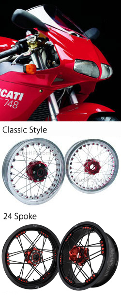 Kineo Wire Spoked Wheels for Ducati 748 (All Years) 