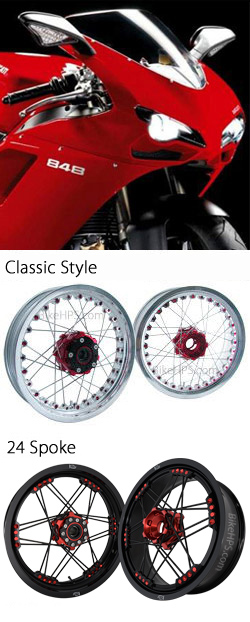 Kineo Wire Spoked Wheels for Ducati 848 (All Years) 