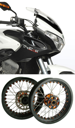 Kineo Wire Spoked Tubeless Wheels for Benelli Tre-K 899 Amazonas 2008-2011 