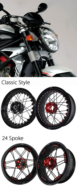 Kineo Wire Spoked Wheels for MV Agusta Brutale 1078RR 2007-2011