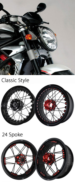 Kineo Wire Spoked Tubeless Wheels for MV Agusta Brutale 1078RR 2007-2011