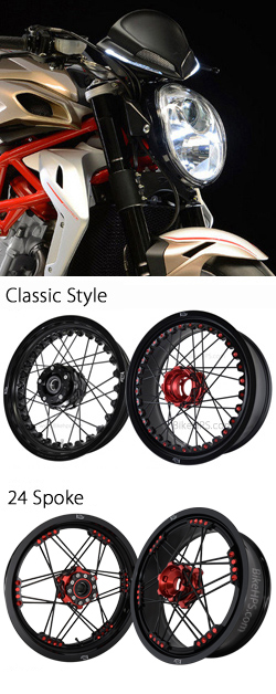 Kineo Wire Spoked Tubeless Wheels for MV Agusta Brutale 1090 2009-2015 