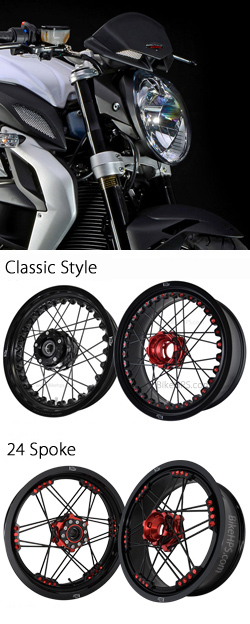 Kineo Wire Spoked Wheels for MV Agusta Brutale 675 2012-2015