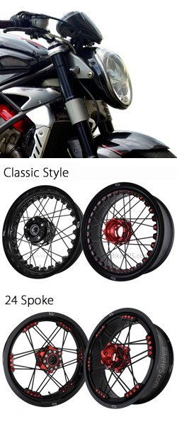 Kineo Wire Spoked Tubeless Wheels for MV Agusta Brutale 910R 2005-2011