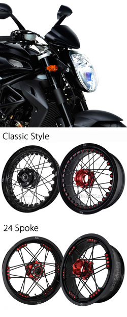 Kineo Wire Spoked Tubeless Wheels for MV Agusta Brutale 920 2011-2012