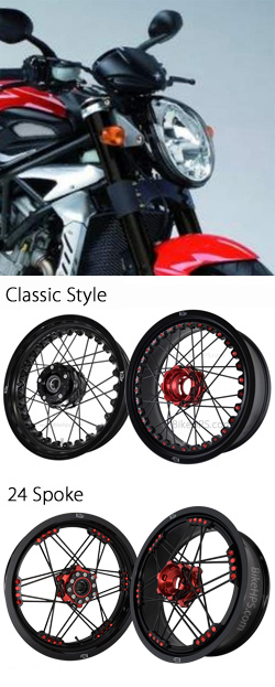 Kineo Wire Spoked Tubeless Wheels for MV Agusta Brutale 989R 2007-2011