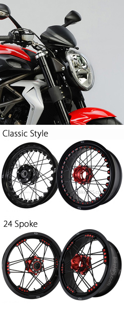 Kineo Wire Spoked Tubeless Wheels for MV Agusta Brutale 990R 2009-2012