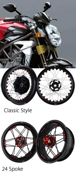 Kineo Wire Spoked Tubeless Wheels for MV Agusta Brutale 750 2002-2006