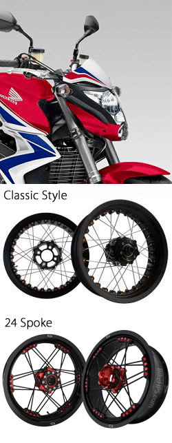 Kineo Wire Spoked Tubeless Wheels for Honda CB1000R (SC60) 2008-2017
