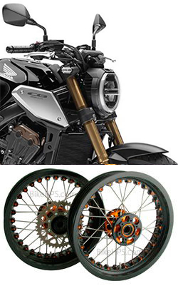 Kineo Wire Spoked Tubeless Wheels for Honda CB650R (inc. Neo Sports Caf) 2019> onwards