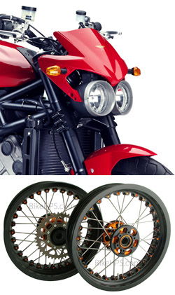 Kineo Wire Spoked Tubeless Wheels for Moto Morini Corsaro 1200 2005-2016