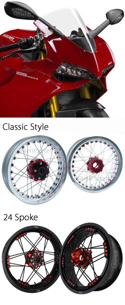 Kineo Wire Spoked Tubeless Wheels for Ducati 1199 Panigale 2012-2017