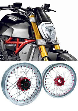 Kineo Wire Spoked Tubeless Wheels for Ducati 1260 Diavel 2018> onwards