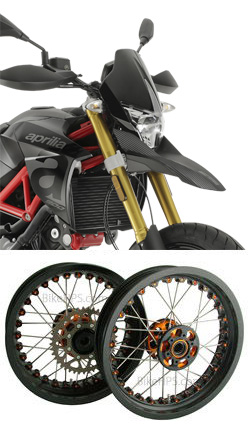 Kineo Wire Spoked Tubeless Wheels for Aprilia Dorsoduro 900 2017> Onwards