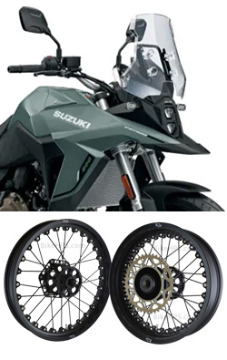 Kineo Wire Spoked Tubeless Wheels for Suzuki V-Strom 800RE & 800SE 2023> onwards 