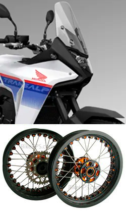 Kineo Wire Spoked Tubeless Wheels for Honda XL750 Transalp 2023> onwards