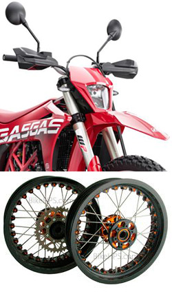 Kineo Wire Spoked Wheels for Tubeless Tyres - GasGas ES 700 2022> Onwards 
