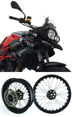 Kineo Wire Spoked Tubeless Wheels for BMW F700GS 2012> onwards
