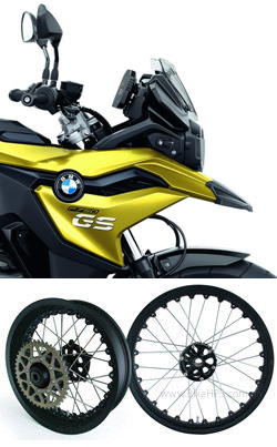 Kineo Wire Spoked Wheels for BMW F750GS 2018> onwards  