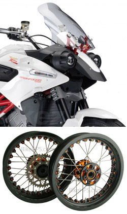 Kineo Wire Spoked Wheels for Moto Morini Granpasso 1200 2008> onwards 