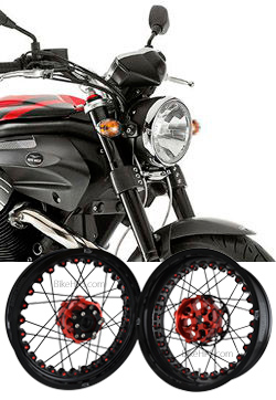 Kineo Wire Spoked Tubeless Wheels for Moto Guzzi Griso 1200 8V SE 2009-2016