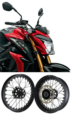 Kineo Wire Spoked Wheels for Suzuki GSX-S1000 2015> onwards 