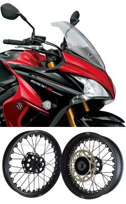 Kineo Wire Spoked Tubeless Wheels for Suzuki GSX-S1000F 2015> onwards