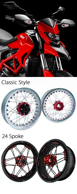Kineo Wire Spoked Tubeless Wheels for Ducati 821 Hyperstrada 2013> onwards
