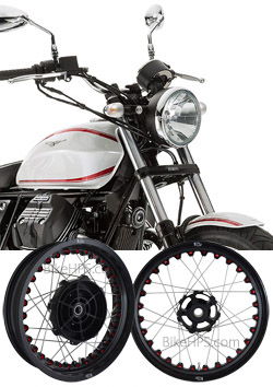 Kineo Wire Spoked Wheels for Moto Guzzi V9  (All Models) 2015> onwards