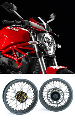 Kineo Wire Spoked Wheels for Ducati 821 Monster 2013> onwards 