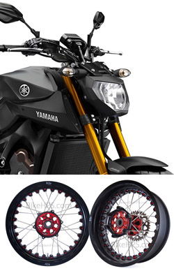 Kineo Wire Spoked Tubeless Wheels for Yamaha MT-09 (including Tracer) 2013-2021 