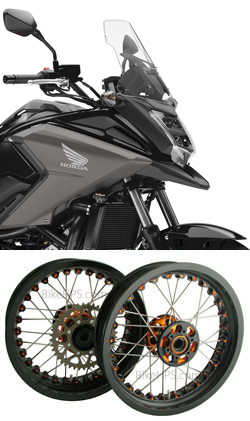 Kineo Wire Spoked Wheels for Honda NC750X 2014> onwards  
