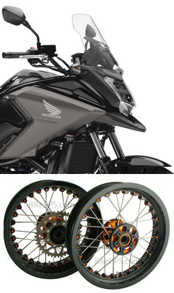 Kineo Wire Spoked Tubeless Wheels for Honda NC750X 2014> onwards