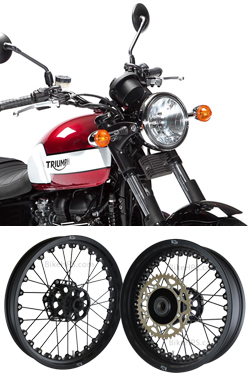 Kineo Wire Spoked Tubeless Wheels for Triumph Bonneville Newchurch Special Edition 2015