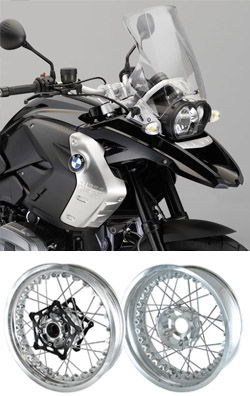 Kineo Wire Spoked Wheels for BMW R1200GS 2004-2012 & R1200GS Adventure 2005-2013 (Air Cooled Models)  