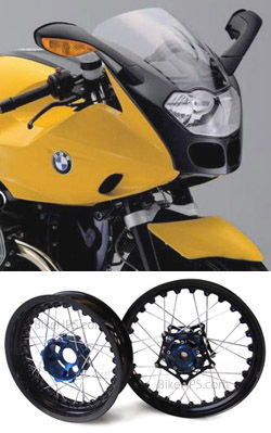 Kineo Wire Spoked Tubeless Wheels for BMW R1200S 2006-2010