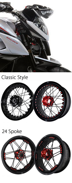 Kineo Wire Spoked Tubeless Wheels for MV Agusta Rivale 800 2013-2019 
