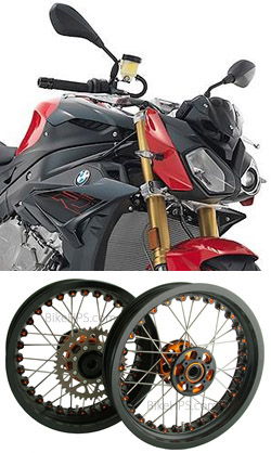 Kineo Wire Spoked Tubeless Wheels for BMW S1000R 2014-2020