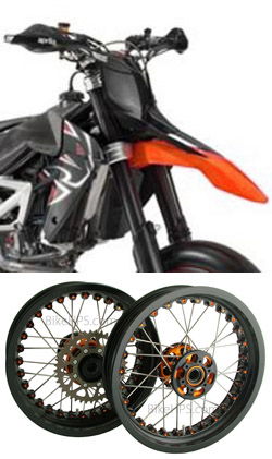 Kineo Wire Spoked Tubeless Wheels for KTM 690 SMC & SMC R 2008> onwards