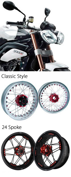 Kineo Wire Spoked Wheels for Triumph Speed Triple 1050 2005-2015