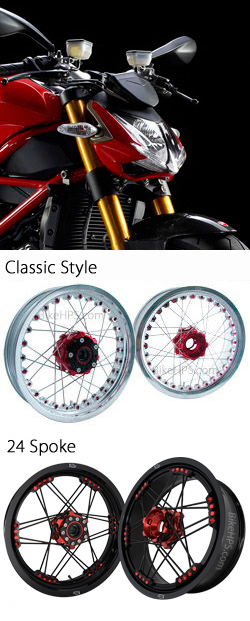 Kineo Wire Spoked Tubeless Wheels for Ducati Streetfighter & Streetfighter S 2008-2013