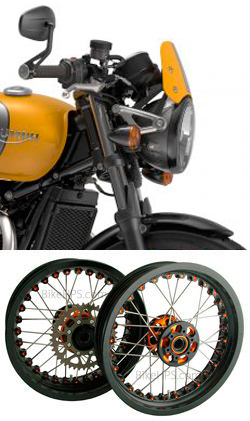 Kineo Wire Spoked Wheels for Triumph Street Cup 2016> onwards 