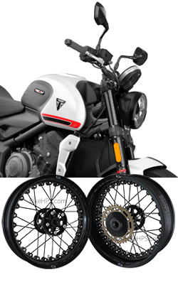 Kineo Wire Spoked Tubeless Wheels for Triumph Trident 660 2021> onwards