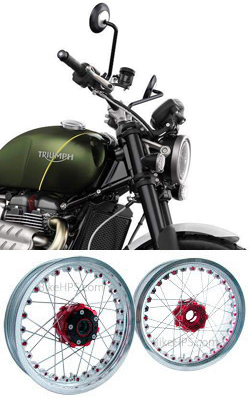 Kineo Wire Spoked Wheels for Triumph Scrambler 1200XC & 1200XE 2019> onwards 